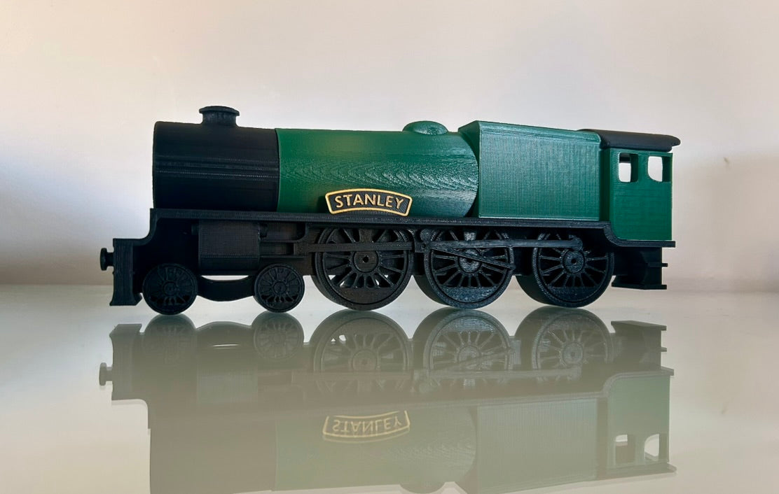 Personalised 3D Vintage Steam Train sign, add a name, choose your colour, can be freestanding or wall/door mounted