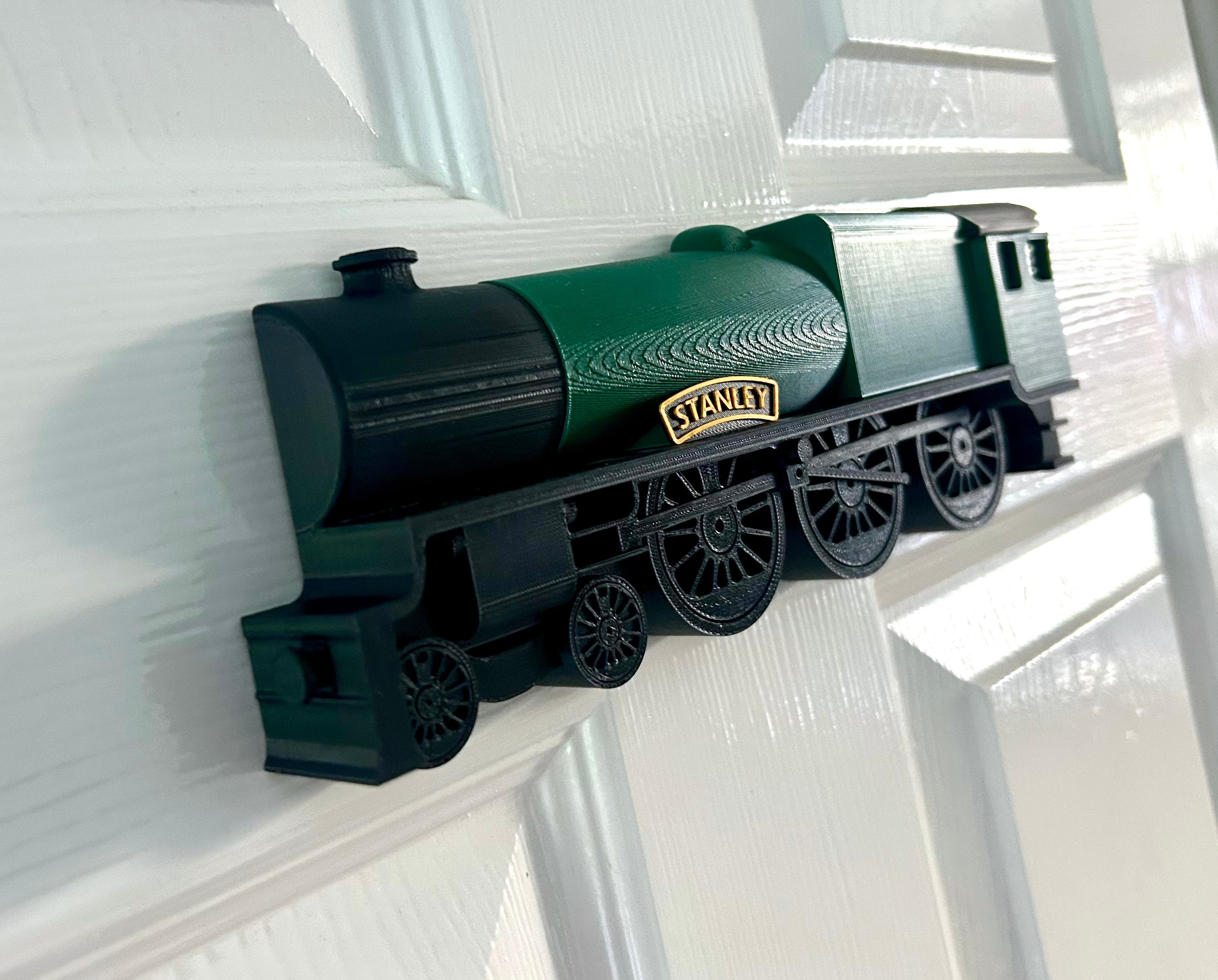 Personalised 3D Vintage Steam Train sign, add a name, choose your colour, can be freestanding or wall/door mounted