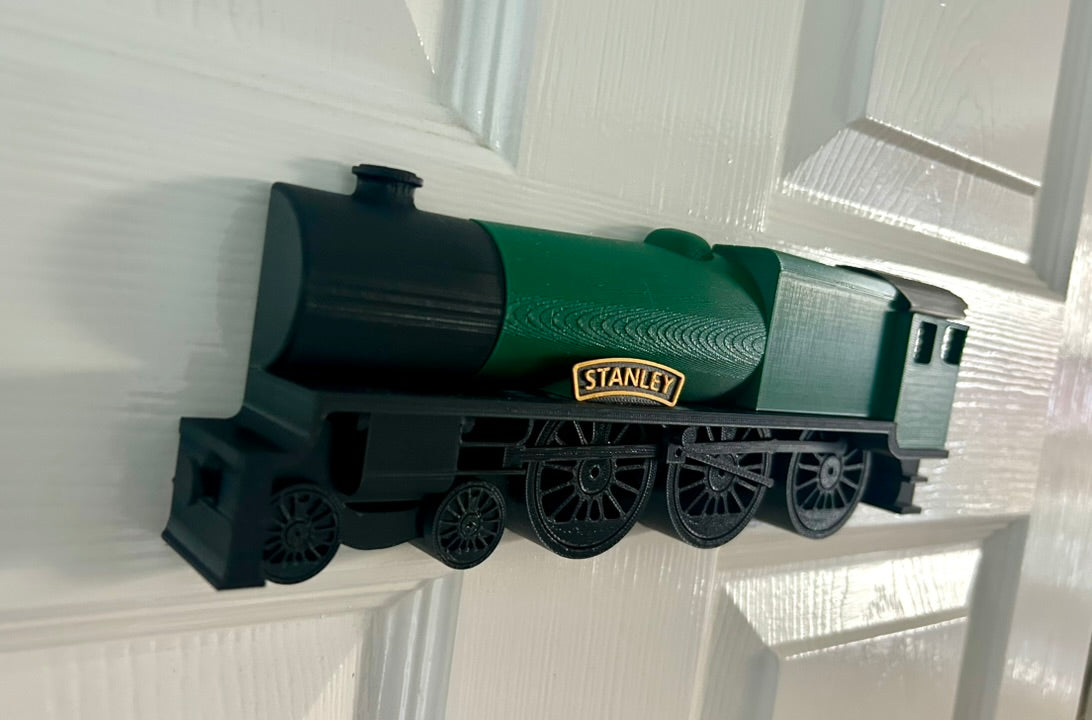 Personalised 3D Vintage Steam Train sign, add a name, choose your colour, can be freestanding or wall/door mounted