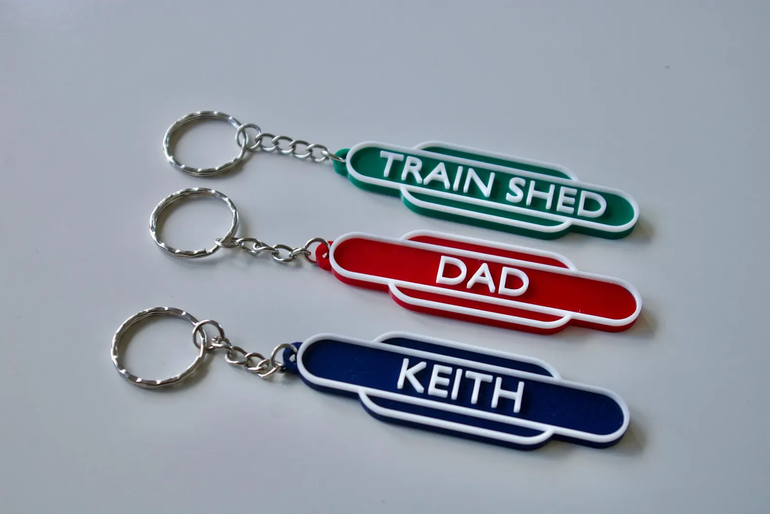 British Rail Totem style keychain
