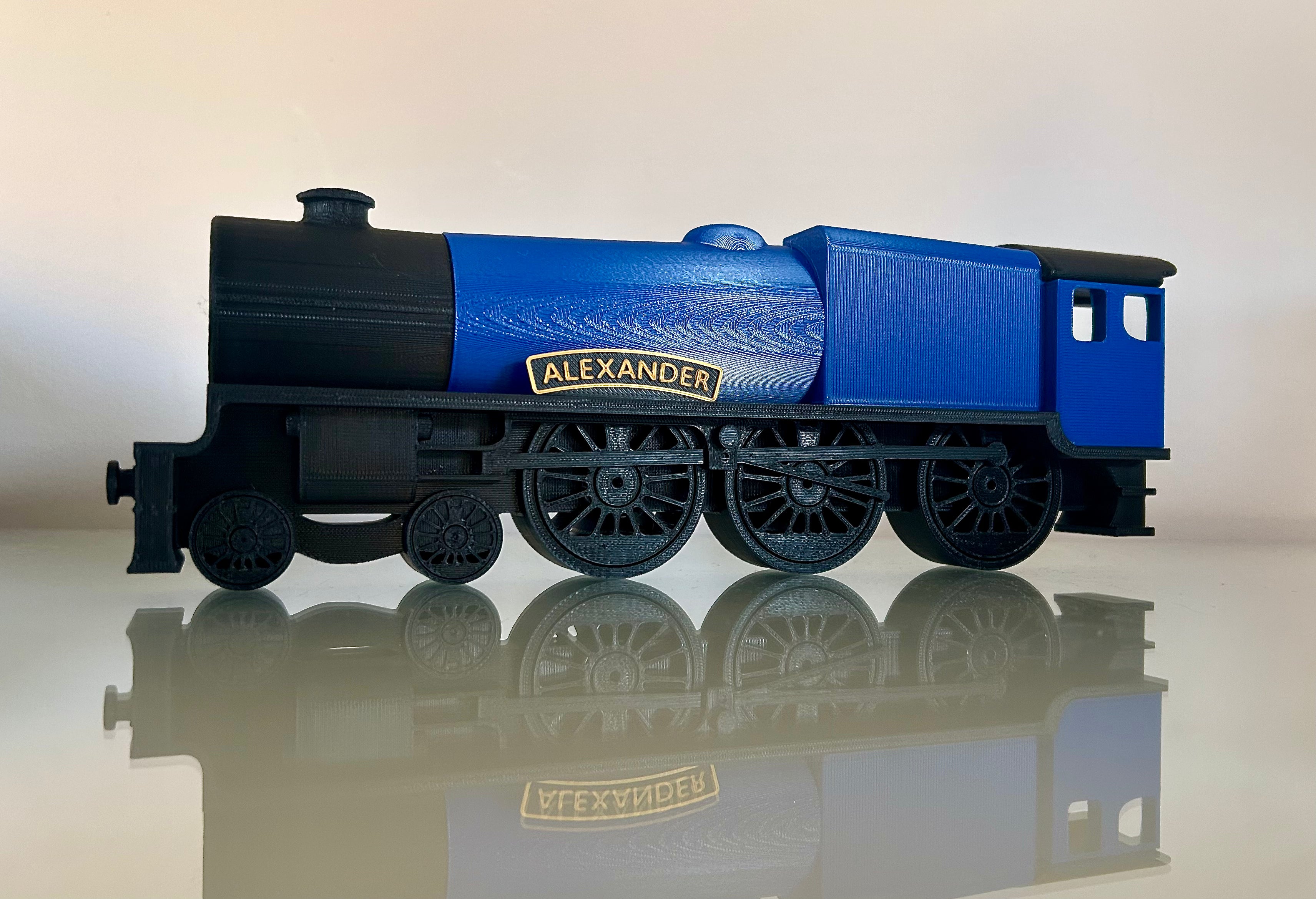 Personalised 3D Vintage Steam Train sign, add a name, choose your colour, can be freestanding or wall/door mounted