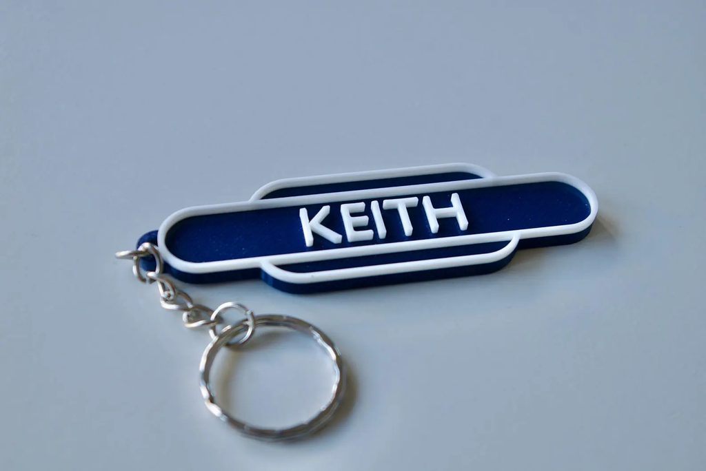 British Rail Totem style keychain